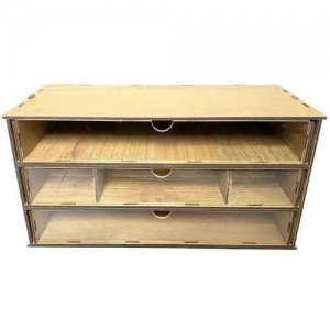Stackable Drawer Making Kit Stackable Storage Kit - Double - 3 Drawers with Dividers